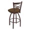 Holland Bar Stool Co 25" Swivel Counter Stool, Bronze Finish, Rein Thatch Seat 82025BZ026 - alternate 2